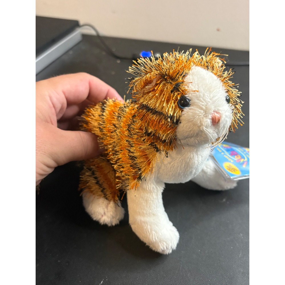 Ganz Webkinz Lil Kinz Tiger Plush HS048 Orange Striped Stuffed Animal New Tag